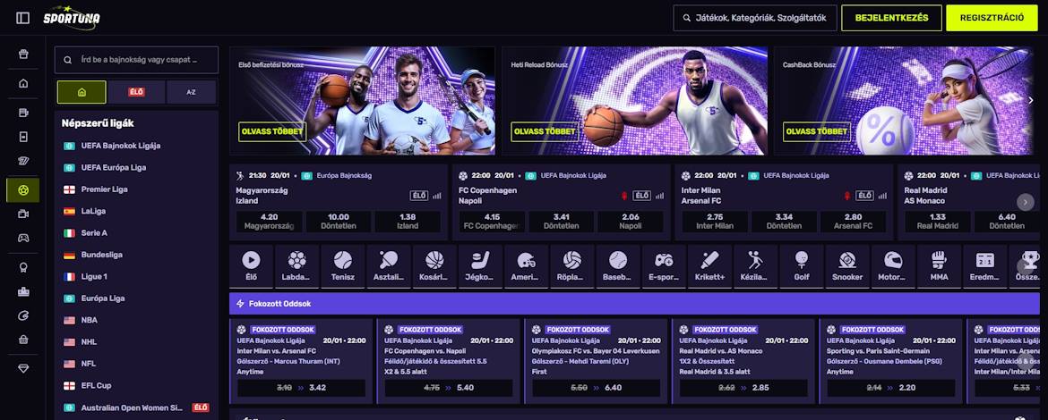 Sportuna sportfogadás